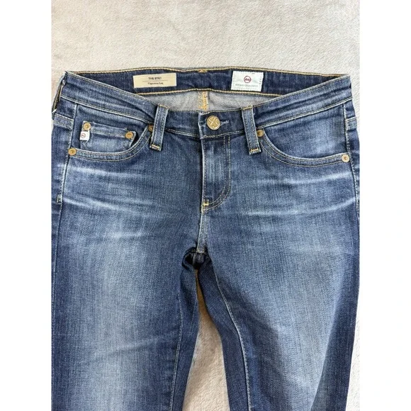 AG Adriano Goldschmied Jean Women's 24r The Stilt Cigarette Leg Blue Whisker USA - Picture 2 of 13